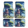 Noikeo Fantasy Treehouse Scene for 4Piece Floor Mats, Custom