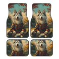 Noikeo Forest Maple Leaf Husky for 4Piece Floor Mats, Custom Fit Car