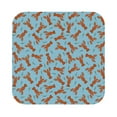 Noikeo Funny Lobsters Print 6 Pcs Drink Coasters, Leather Absorbent
