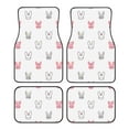 Noikeo Girl Rabbit for 4Piece Floor Mats, Custom Fit Car Mats All