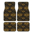 Noikeo Gold Dragonfly Mandala for 4Piece Floor Mats, Custom Fit Car