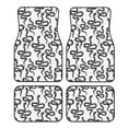 Noikeo Hand Drawn Snake for 4Piece Floor Mats, Custom Fit Car Mats All