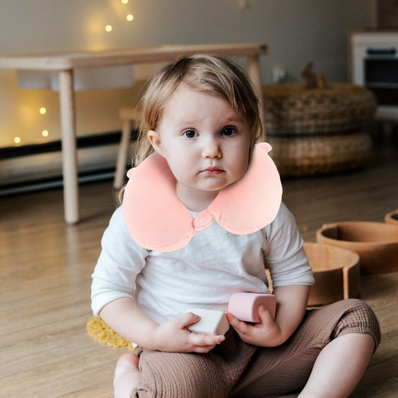 FRCOLOR Memory Foam Neck Pillow for Kids Pillows Child Pink