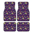 Noikeo Mardi Gras and Donuts for 4Piece Floor Mats, Custom Fit Car