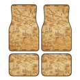 Noikeo Old Vintage Map Of Sea for 4Piece Floor Mats, Custom Fit Car