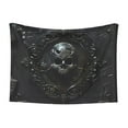 Noikeo Ornate Dark Skull Book Pattern Waterproof Pet Blanket ,Fleece