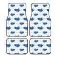 Noikeo Party Shark Cute for 4Piece Floor Mats, Custom Fit Car Mats All