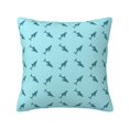 Noikeo Party Shark Cute Pattern Decorative Throw Pillow Covers,Square