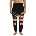 Noikeo Patriotic USA Butterfly Art for Men's Sweatpants,Active Athletic