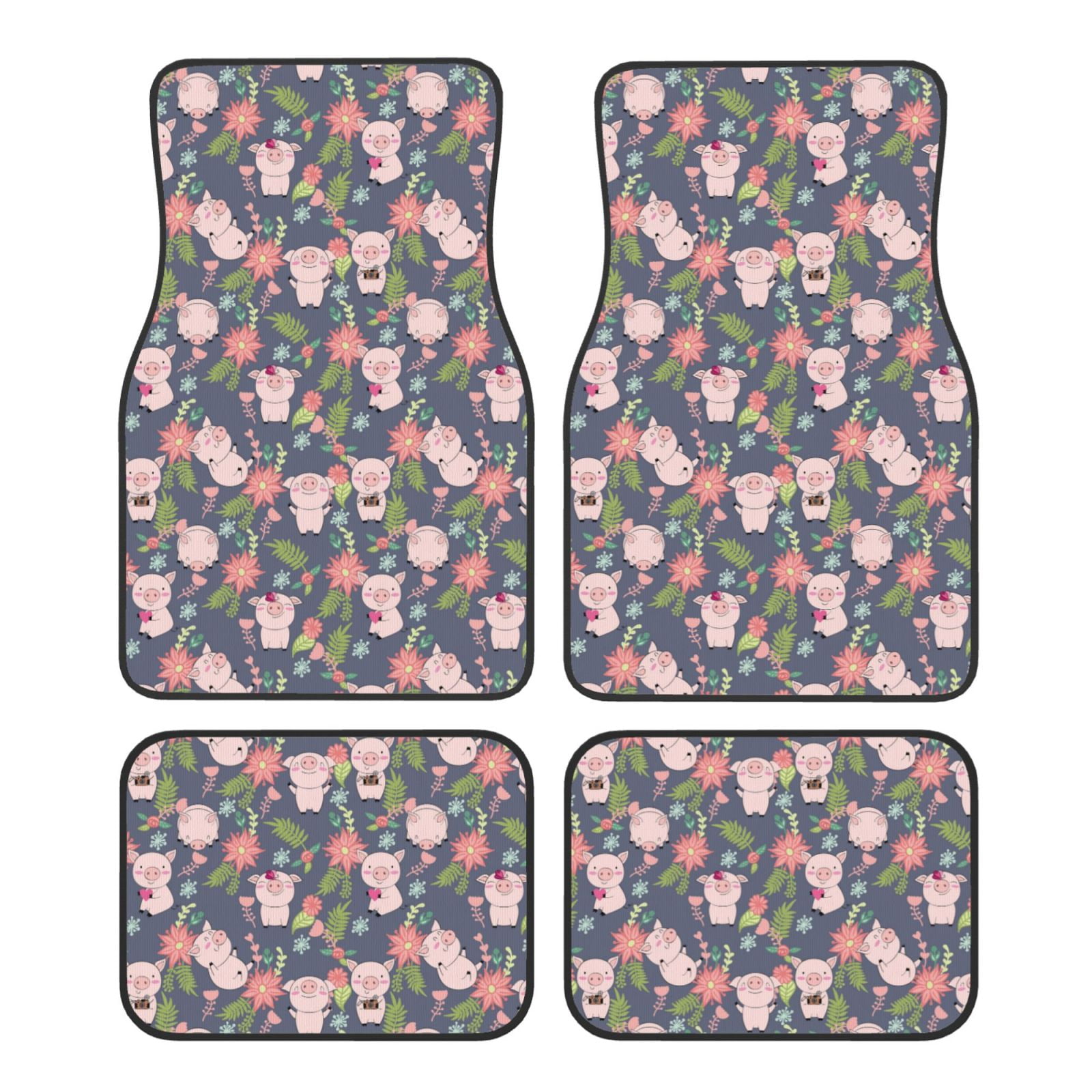 Noikeo Pigs 1 for 4Piece Floor Mats, Custom Fit Car Mats AllWeather