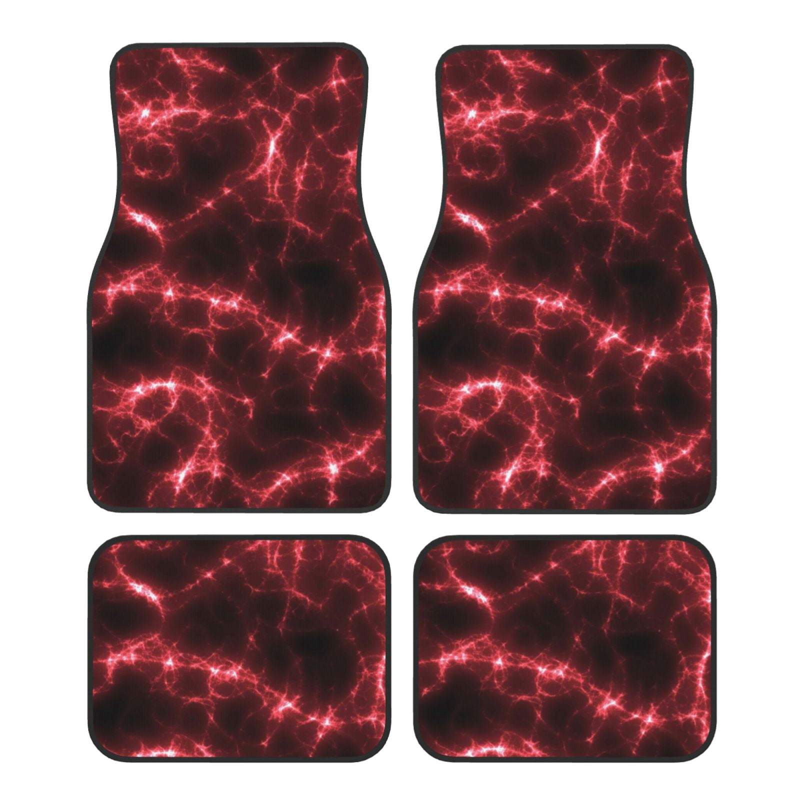 Noikeo Red Line for 4Piece Floor Mats, Custom Fit Car Mats AllWeather