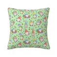 Noikeo Spring Gnomes Pattern Decorative Throw Pillow Covers,Square