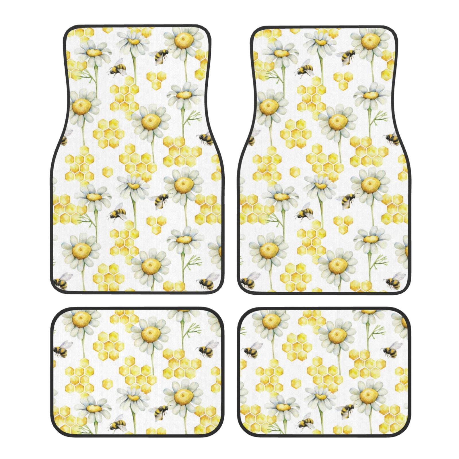 Noikeo Sweet Honey for 4Piece Floor Mats, Custom Fit Car Mats All
