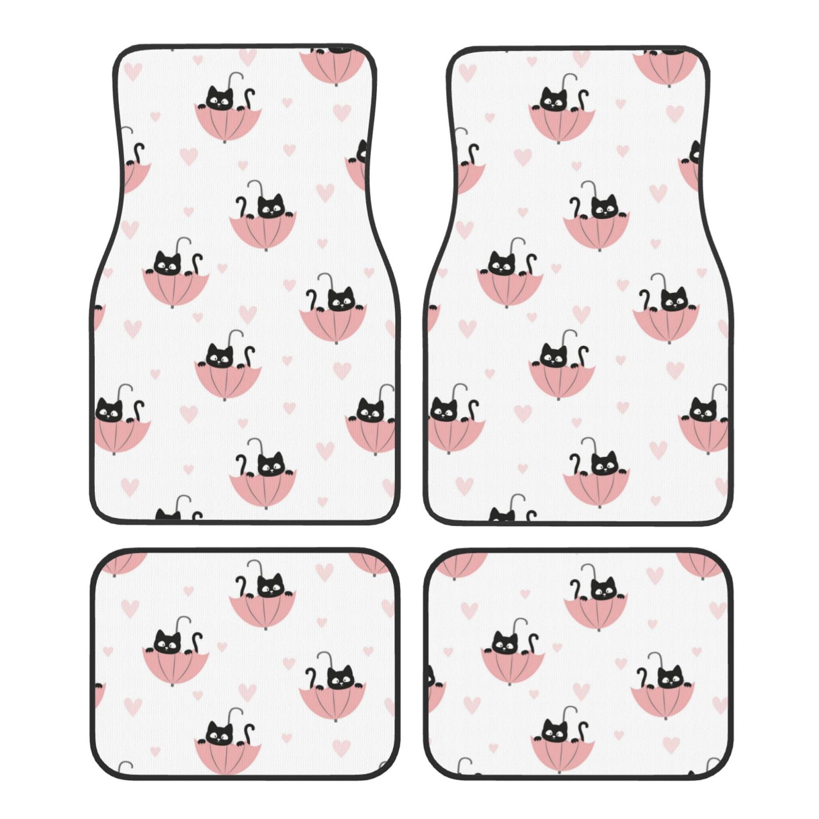 Noikeo Umbrella Cat for 4Piece Floor Mats, Custom Fit Car Mats All