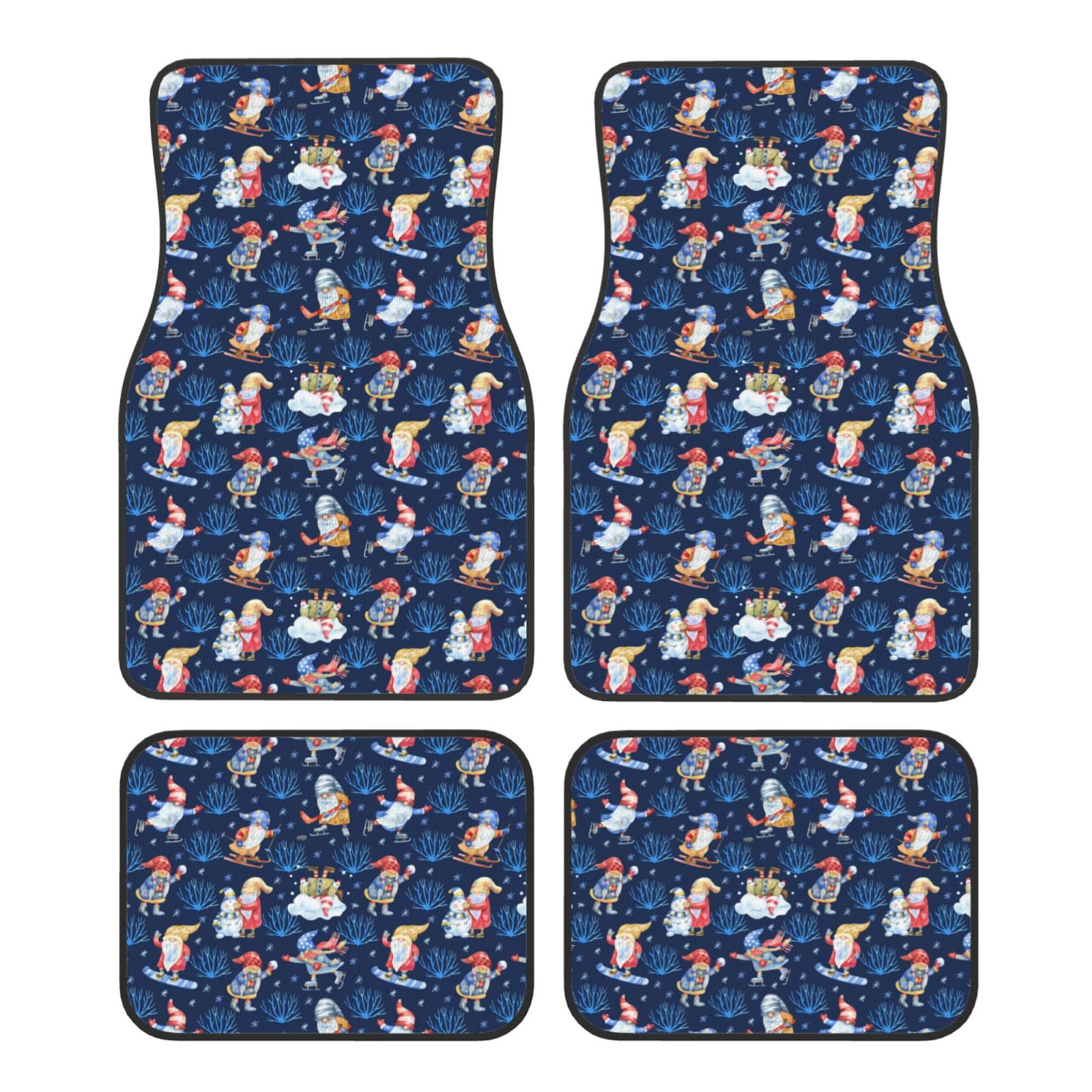 Noikeo Winter old man Playtime for 4Piece Floor Mats, Custom Fit Car