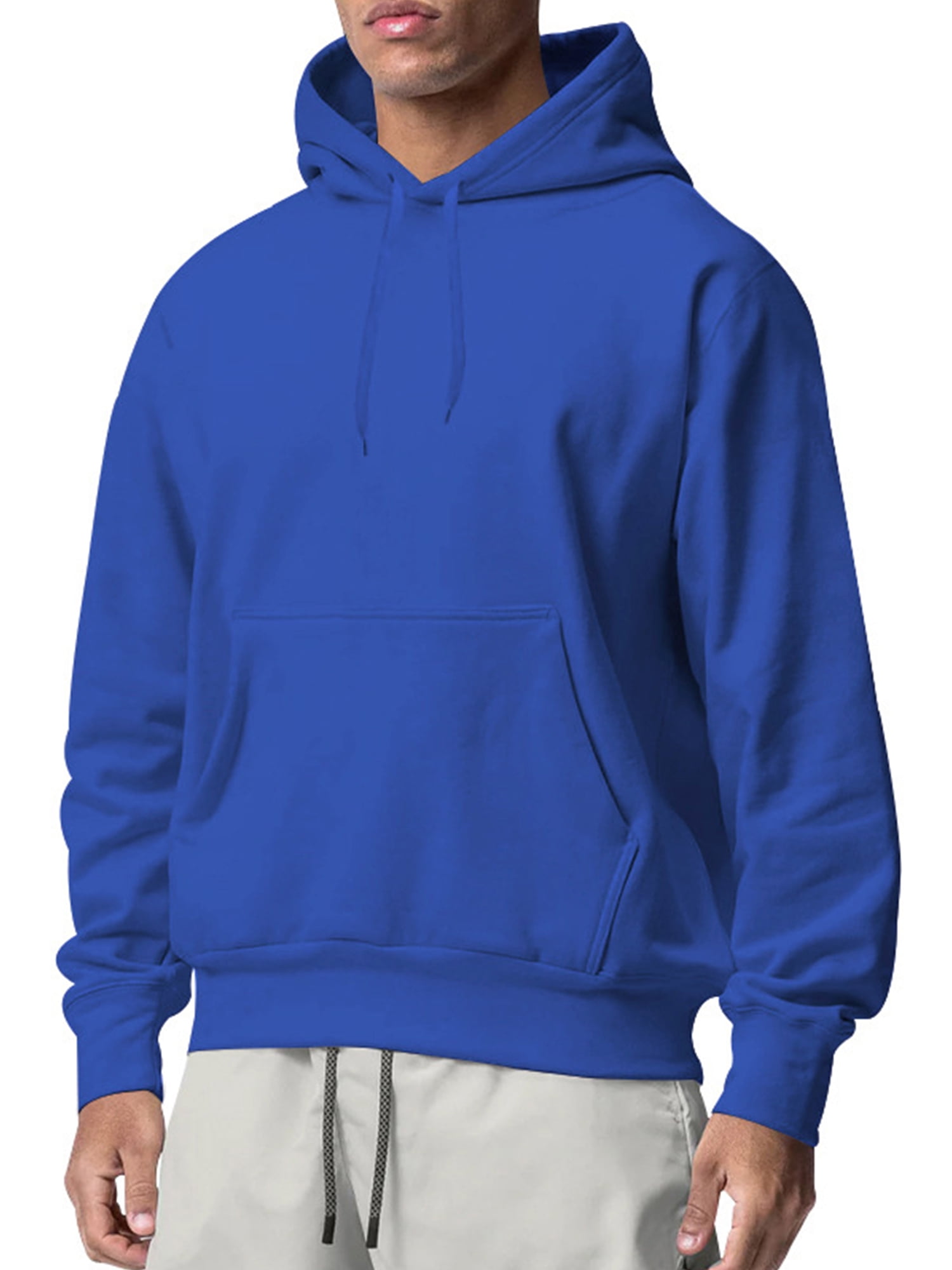 Noilla Men Hooded Sweatshirt Drawstring Sweatshirts Long Sleeve Hoodies