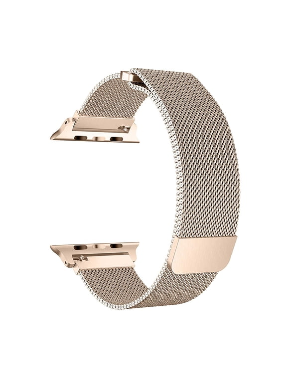 Apple Watch Band 42/44mm, Milanese Loop Replacement iWatch Band for Series SE 6 5 4 3 2 1 - Gold