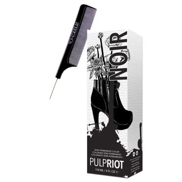 Pulp Riot Peroxide Pulp Riot Semi-Permanent Color Noir - Black - 4 oz Hair Color - Walmart.com