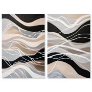 Noir Bld Series Canvas Print Modern Wall Art Set by Art Remedy, Gallery Wrapped, 24 x 36