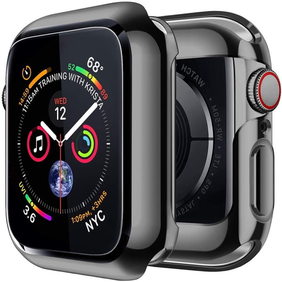Noir Case for Apple Watch Series 3 42mm with Buit in TPU Clear Screen Protector - All Around Protective Case High Definition Clear Ultra-Thin Cover for Apple iwatch 42mm Series 3 2 1