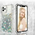 thumbnail image 1 of Noir Case for Apple iPhone 11 Pro Max, Hard Clear Glitter Liquid Waterfall Case Cover - Clear, 1 of 7