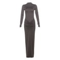 thumbnail image 1 of Noir Majesty Maxi Dress (M, Brown), 1 of 7