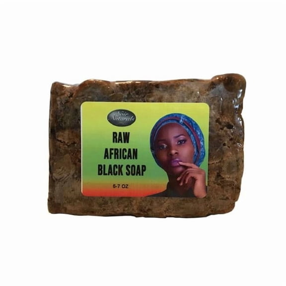 Noir Naturals BLACKSOAP 4-5 oz Raw African Soap, Black - Pack of 3