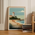 thumbnail image 1 of Noirmoutier, France Coastal Beach Scene Poster, European Travel Wall Art, Housewarming & Birthday Gift Idea Wall Art, Modern Wall Decor, 8x12 UNFRAMED, 1 of 2