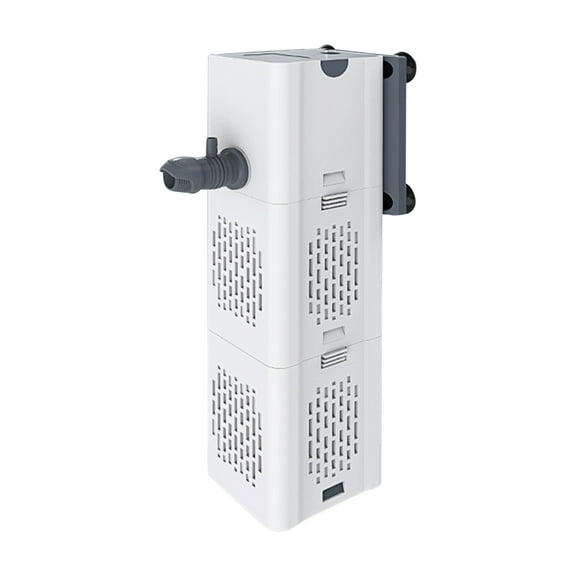 Noise 15W Aquarium Filter, Fish Tank Filter Aquarium Filtration Pump Circulation Internal Filter With Maximum Flow Of 1000L/H Adjustable Airflow Quiet And Low Noise