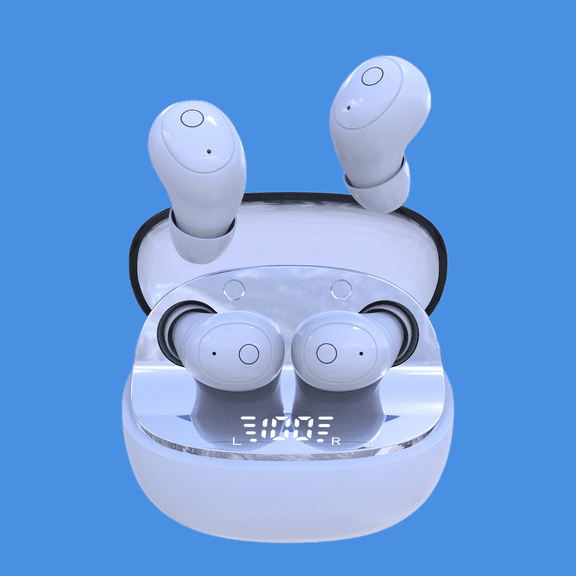 [Noise-Canceling Earbuds] Wireless Noise-Canceling Earbuds with Microphone - Side-Sleep Safe Design, Perfect Gift for Valentine's Day, Compatible with iOS & Android