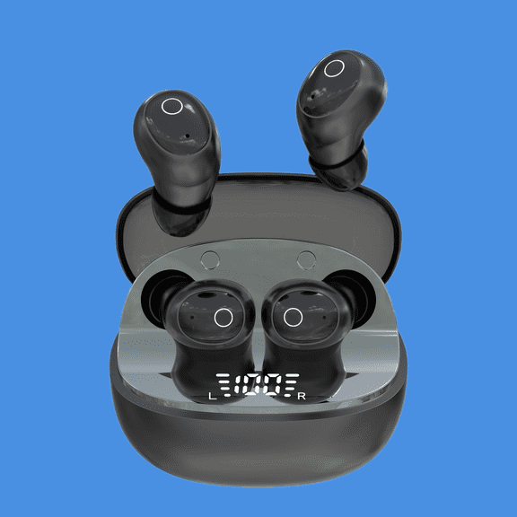 [Noise-Canceling Earbuds] Wireless Noise-Canceling Earbuds with Microphone - Side-Sleep Safe Design, Perfect Gift for Valentine's Day, Compatible with iOS & Android