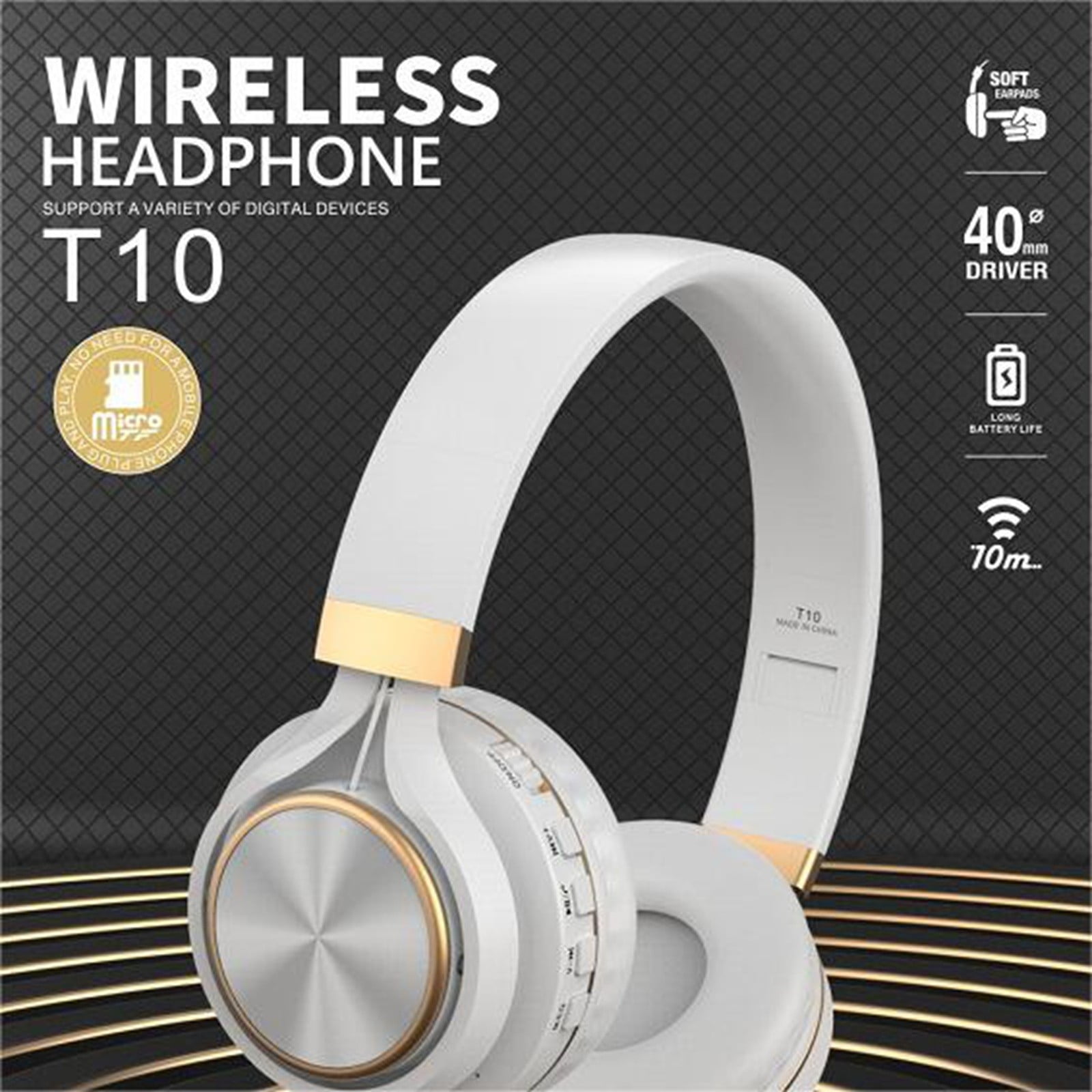 Noise Canceling Wireless Earbuds over The Ear Earbuds Headphones S9