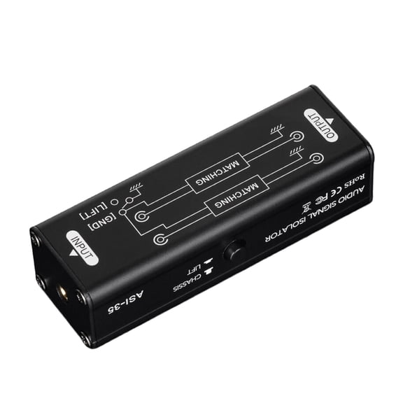 Noise Cancelling 3.5mm Audios Ground Loopings Noise Isolator Wide Compatibility