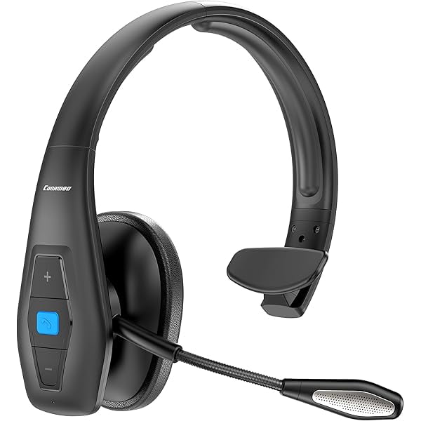 Noise Cancelling Bluetooth Headset V5.1, 35Hrs HD Talktime CVC8.0 Dual Mic Hands-Free Wireless Headset, Bluetooth Headphones with Mute Button for Cell Phones Business Home Office Trucker