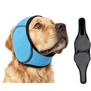 Noise Cancelling Ear Wrap, Dog Ear Muffs Noise Protection Firework Thunder Vacuum, Adjustable Dog Ear Protection Wrap for Dog Bathing Grooming Thunder Storm
