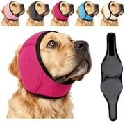 Noise Cancelling Ear Wrap, Dog Ear Muffs Noise Protection Firework Thunder Vacuum, Adjustable Dog Ear Protection Wrap for Dog Bathing Grooming Thunder Storm