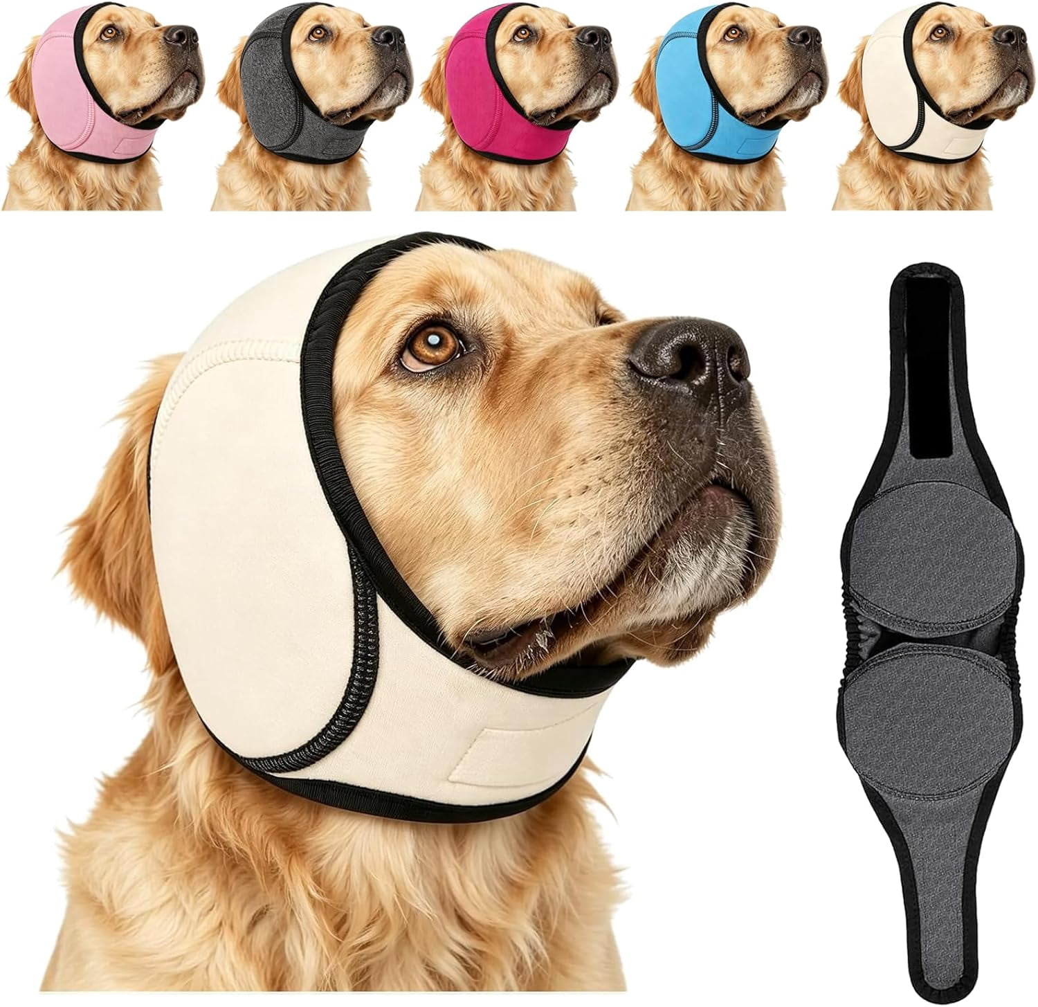 Noise Cancelling Ear Wrap, Dog Ear Muffs Noise Protection Firework ...