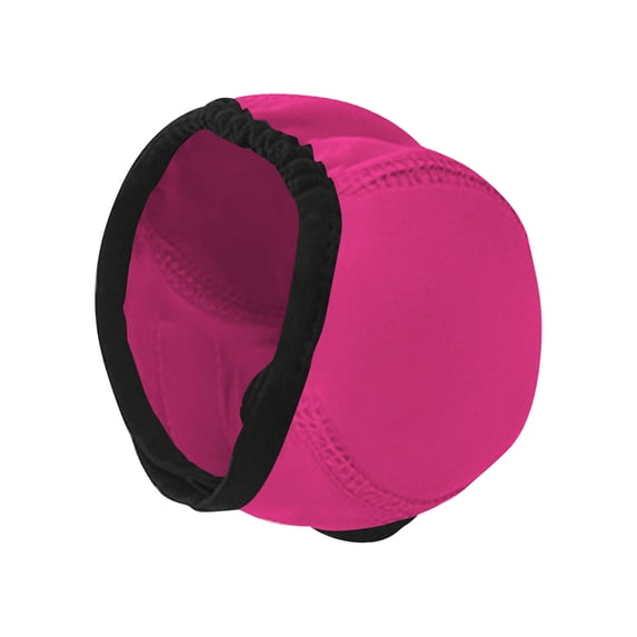 Noise Cancelling Ear Wrap, Dog No Shake Ear Muffs Noise Protection Firework Thunder Vacuum, Comfortable Quiet Dogs Calming Hoodie, Adjustable for Grooming Bathing & Swimming(L,Hot Pink)