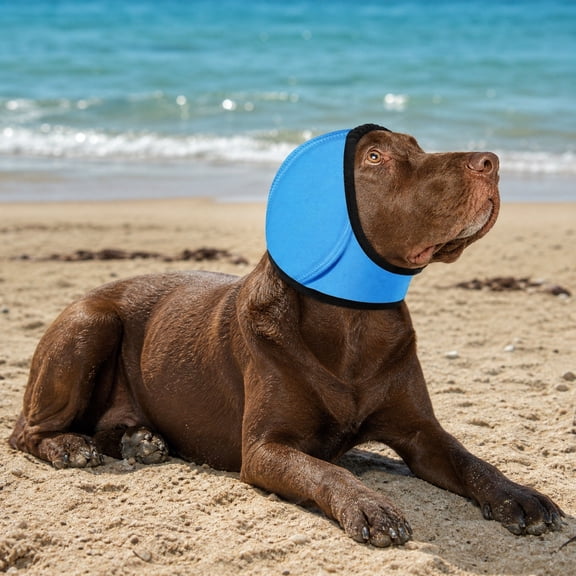 Noise Cancelling Ear Wrap, Quiet Ears For Dogs, Firework Thunder Vacuum, Comfortable Quiet Dogs Calming Hoodie, Adjustable For Grooming Bathing & Swimming