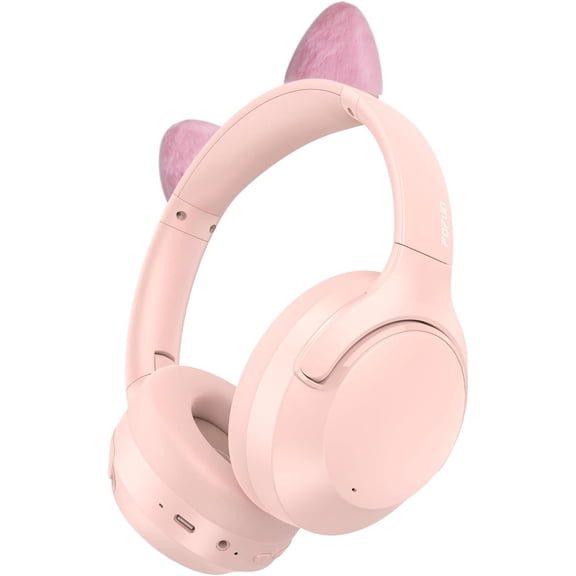 Noise Cancelling Headphones, 65H  Headphones Custom EQ via App Headphones  with Mic,  6.0 Detachable  Ears Foldable Headsets for Commuting Travel Work  ()