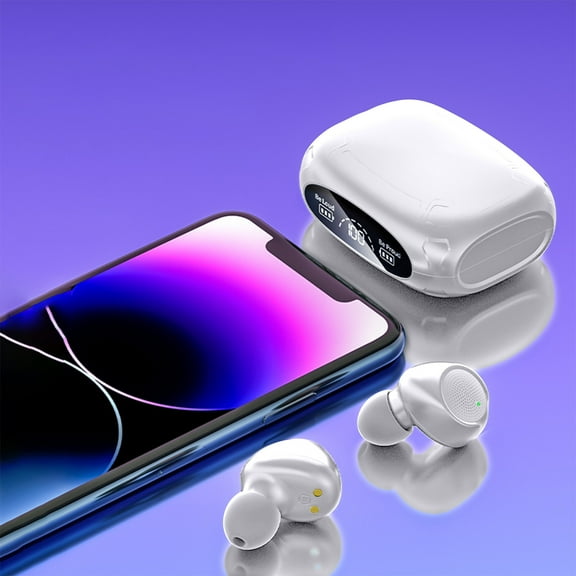 Noise Cancelling Headphones Bluetooth Headphones 5.3 Wireless Earbuds Breathing Lamp Noise Reduction Bass Sports Earphones Microphone Stereo Headset Waterproof Earplugs