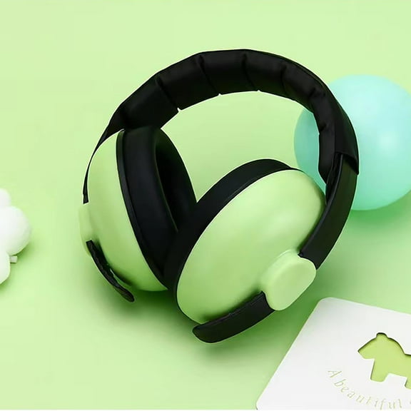 Noise Cancelling Headphones for Kids,Kids Ear Protection,Noise Canceling for Kids Protection Headphones,Child‘s Noise Proof Earmuffs For Children's Sleep(Green 6in)