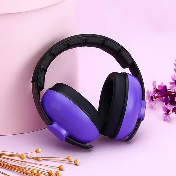Noise Cancelling Headphones for Kids,Kids Ear Protection,Noise Canceling for Kids Protection Headphones,Child‘s Noise Proof Earmuffs For Children's Sleep(Purple 6in)