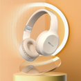 thumbnail image 1 of Noise Cancelling Headphones with Low Latency, Over Ear Bluetooth Headphones Wireless Headphones with Build-in Microphone Hi-Res Deep Bass-Beige&7.87*7.08inch, 1 of 8