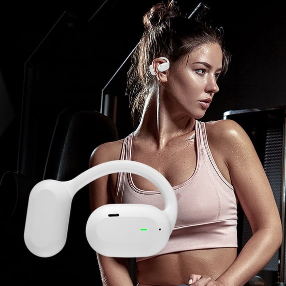 Noise Cancelling Headphones Open Ear Headphones 2023 Version, Conduction Headphones Bluetooth 5.3 Accuse Control Wireless Earbuds, Dual 16.2mm Drivers Bass Waterproof Earplugs