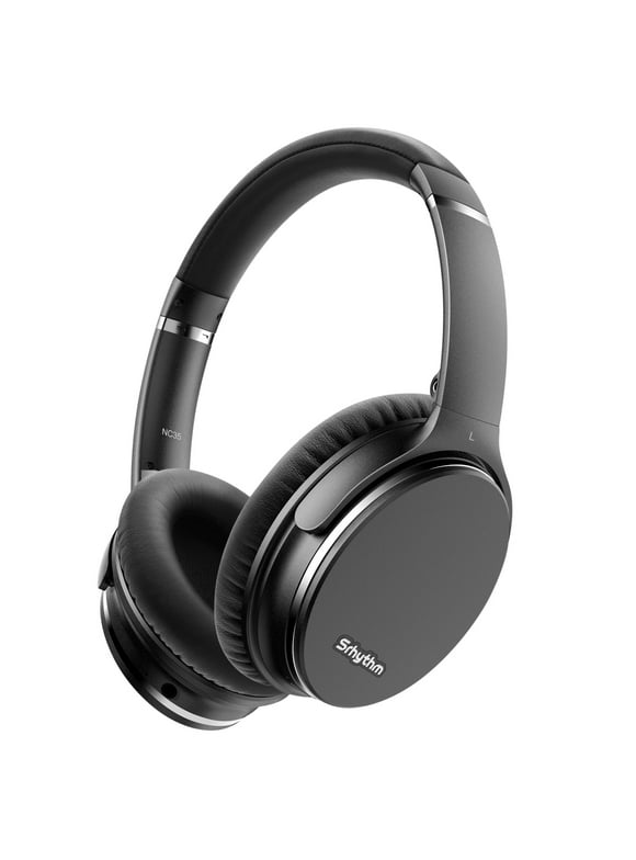 Noise Cancelling Headphones Wireless Bluetooth 5.0, Fast Charge over Ear Lightweight Srhythm NC35 Wired Wireless Headset with Microphones,Mega Bass 50+ Hours’ Playtime