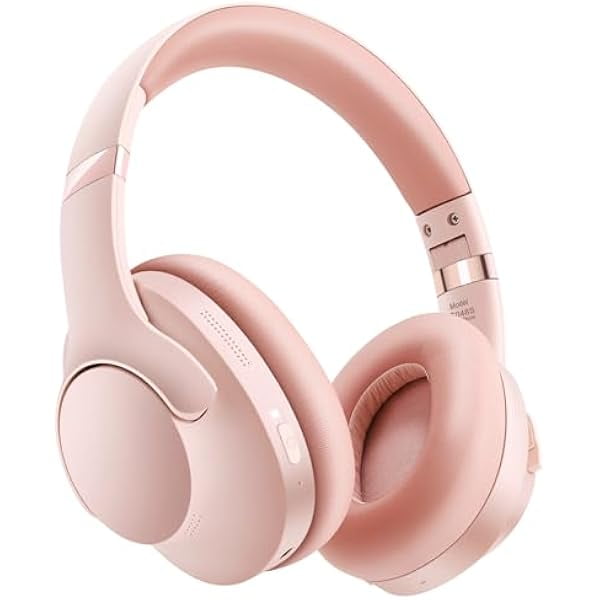 Noise Cancelling Headphones Wireless Over Ear, 50 Hours Playtime, Bluetooth 5.4 Headphones, Music & Gaming Headphone with Microphone, HiFi Stereo, Deep Bass, Soft Earpads for Cellphone/PC