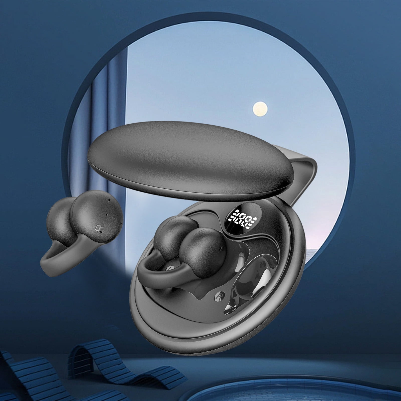 Noise Cancelling Headphones Wireless Ear Clip Skeleton Conduction