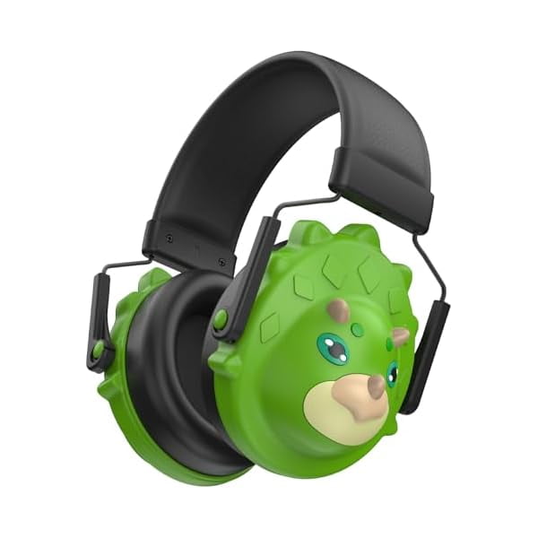 Noise Cancelling Headphones for Kids, Ear Muffs for Noise Reduction with Dinosaur Shaped, Ear Protection Earmuffs