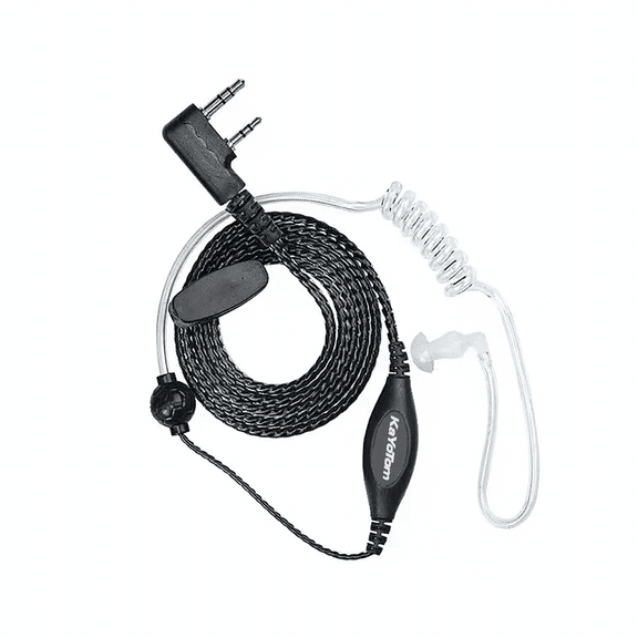 Noise Cancelling walkie Talkie Earphones with Microphone, 2 PTTs, Suitable G5 Radio, Two-Way walkie Talkie Earphones (2-Piece Set)